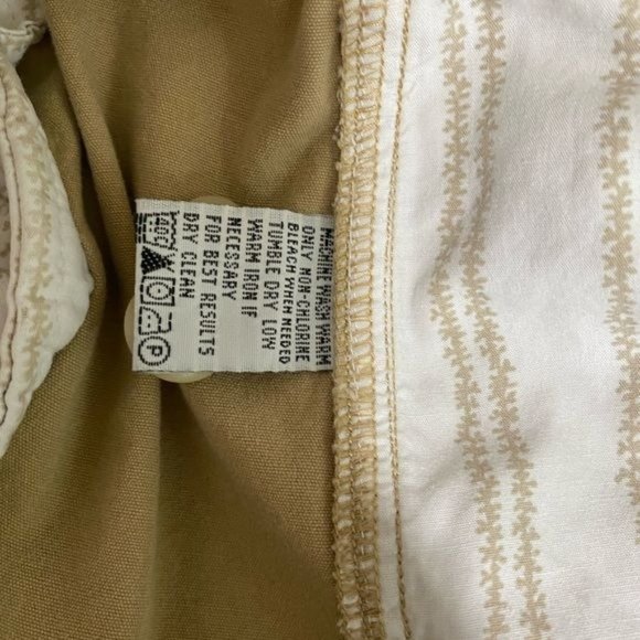 Tommy Bahama Men’s cargo short shorts tan zipper closure tie waist size Large L - Picture 12 of 13